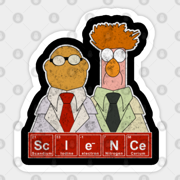 Muppet Science Lab Bunsen Beaker Cool Muppet Science Sticker